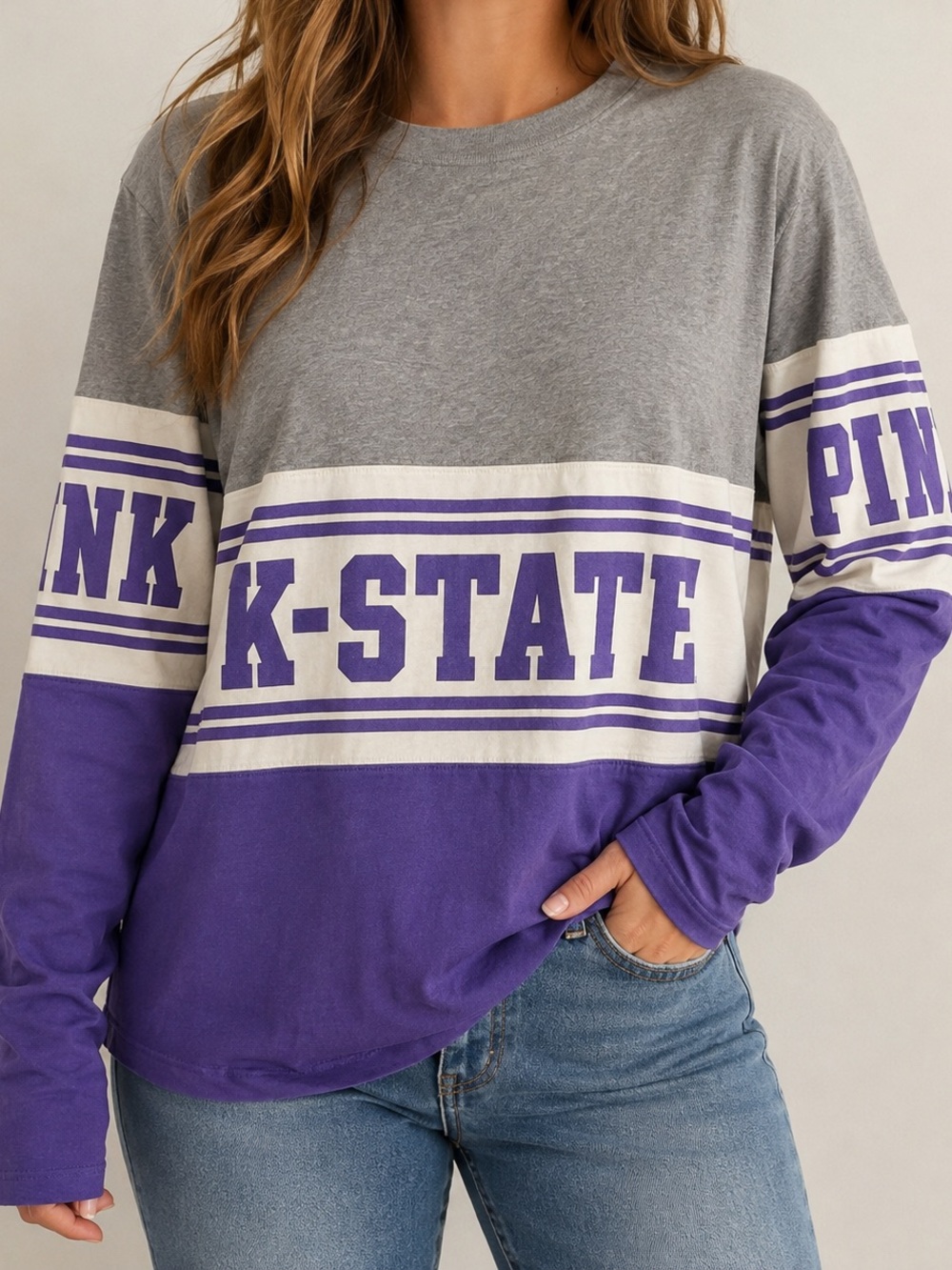 Kansas State Wildcats Long Sleeve College Football Gameday Shirt Size M